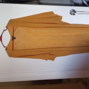 Forever 21 yellow long cardigan size S